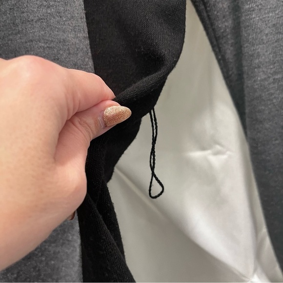 Bluhaven cowl neck jersey knit dress black and grey size medium - Picture 7 of 9